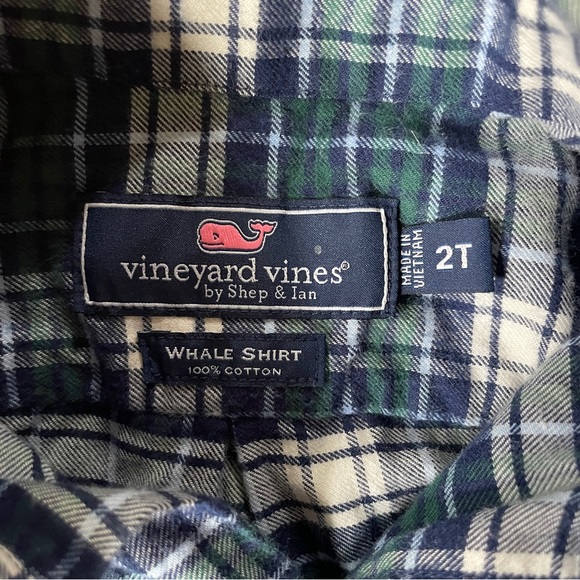 Preppy Vineyard Vines Flannel Collared Button Down Shirt for Boys - Picture 5 of 5